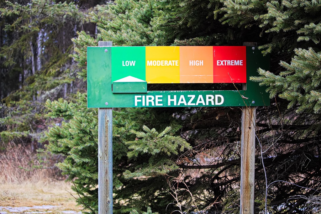 fire hazard sign