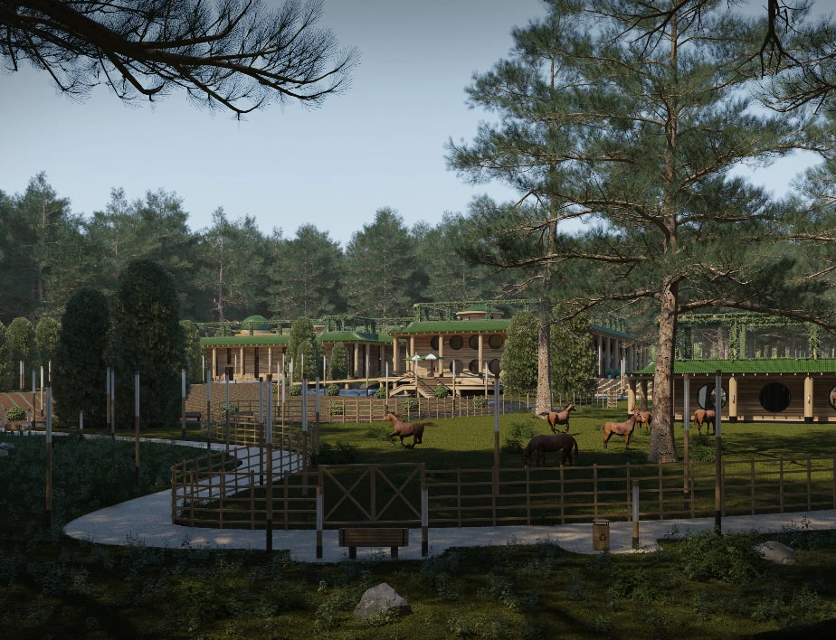 Horse ranch near property
